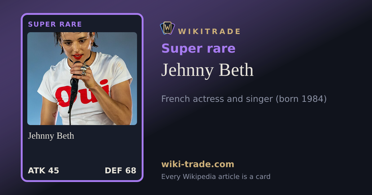 Jehnny Beth — Super rare card