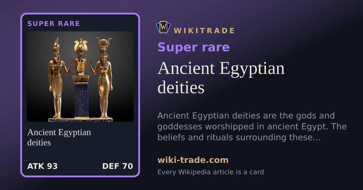Ancient Egyptian deities — Super rare card