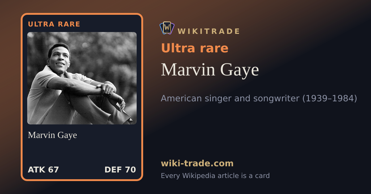 Marvin Gaye — Ultra rare card
