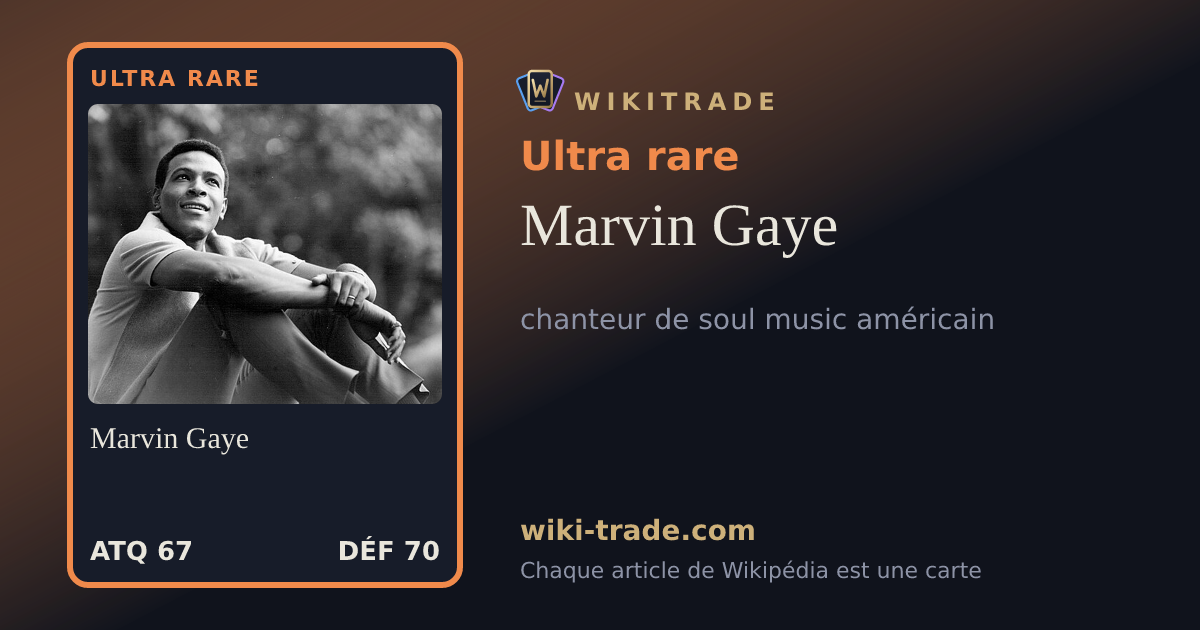 Marvin Gaye — carte Ultra rare