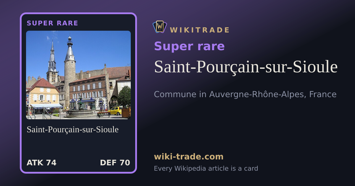 Saint-Pourçain-sur-Sioule — Super rare card
