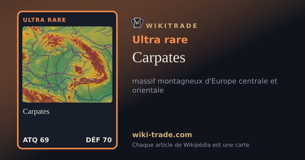 Carpates — carte Ultra rare