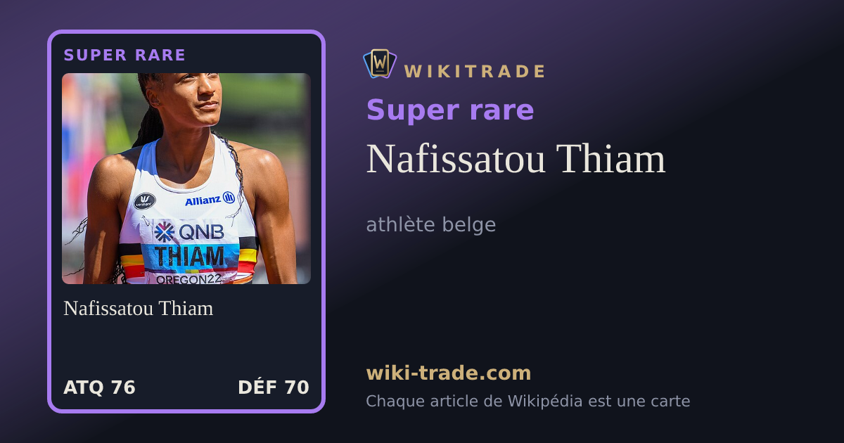 Nafissatou Thiam — carte Super rare