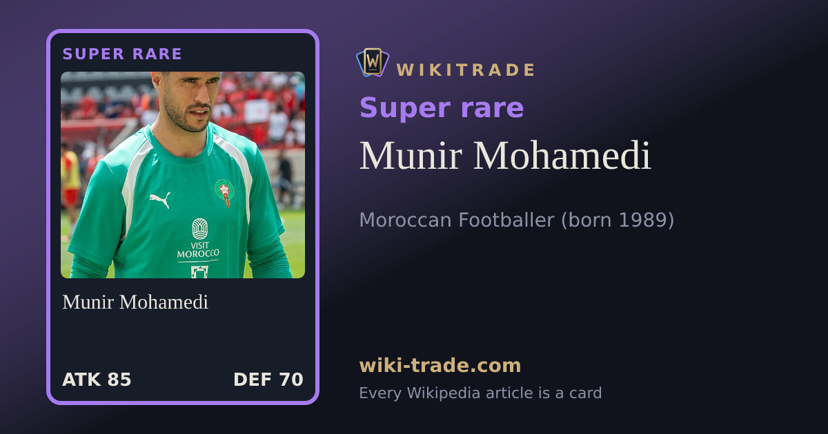 Munir Mohamedi — Super rare card