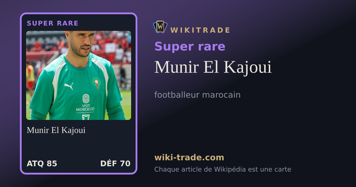 Munir El Kajoui — carte Super rare