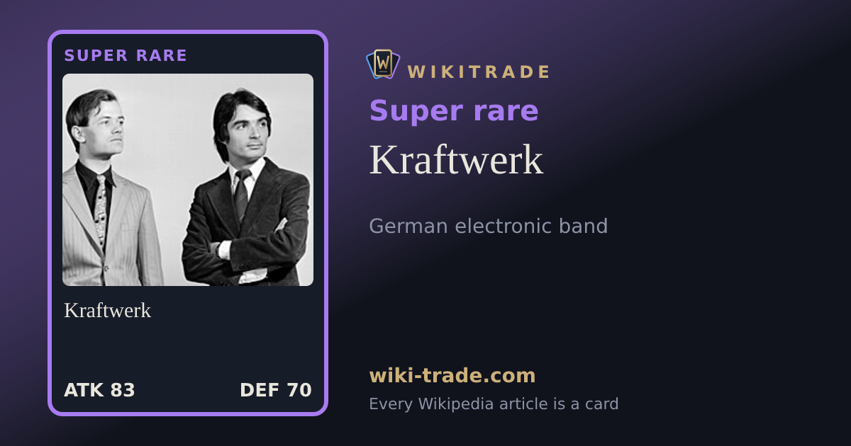 Kraftwerk — Super rare card