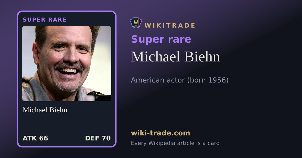 Michael Biehn — Super rare card