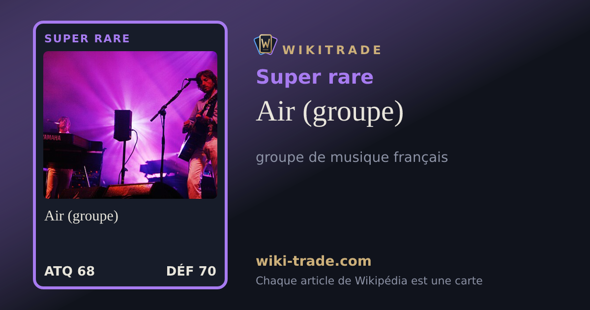 Air (groupe) — carte Super rare