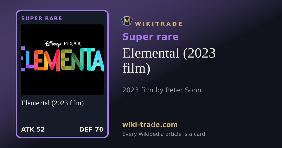 Elemental (2023 film) — Super rare card