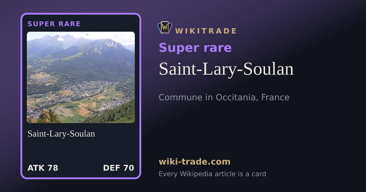 Saint-Lary-Soulan — Super rare card