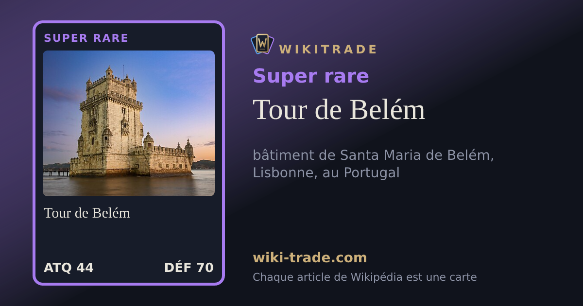 Tour de Belém — carte Super rare