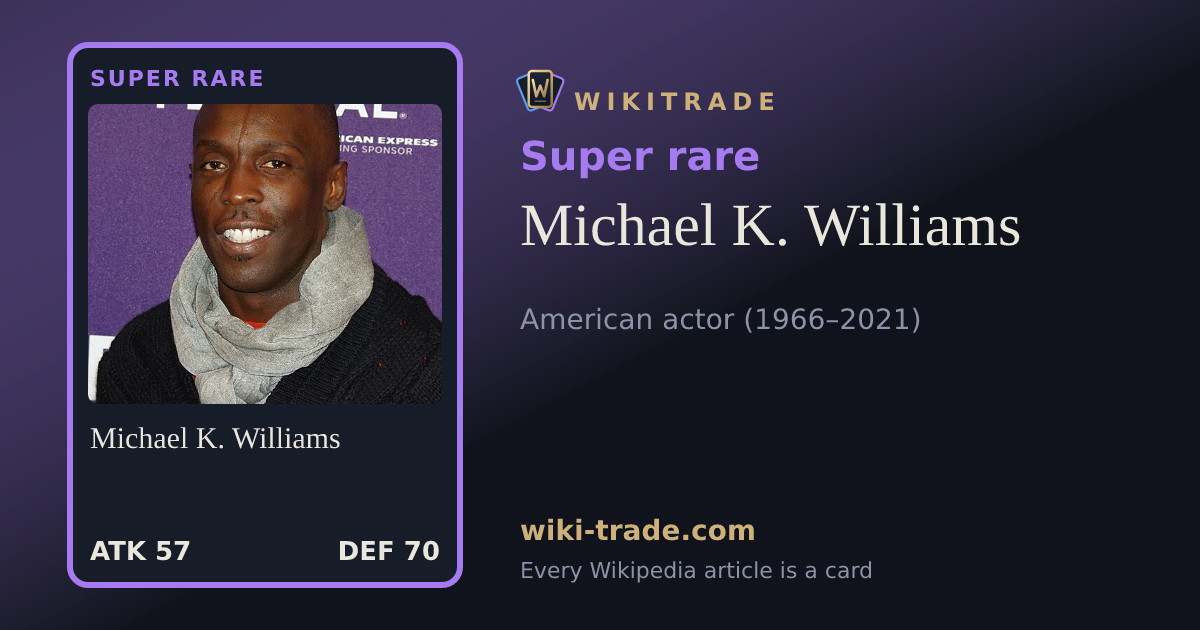 Michael K. Williams — Super rare card