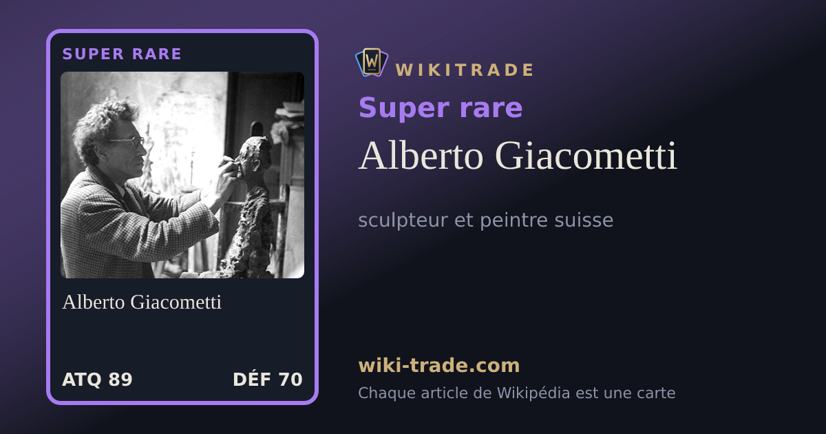 Alberto Giacometti — carte Super rare