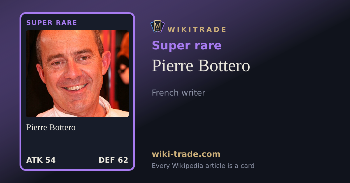 Pierre Bottero — Super rare card