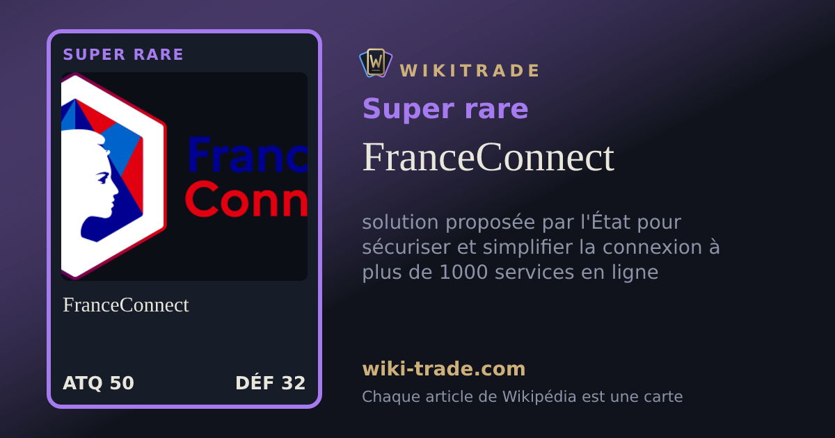 FranceConnect — carte Super rare