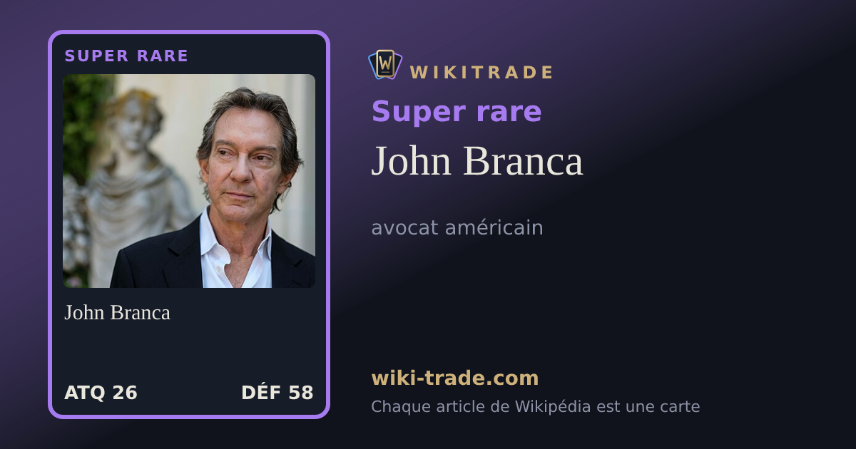 John Branca — carte Super rare