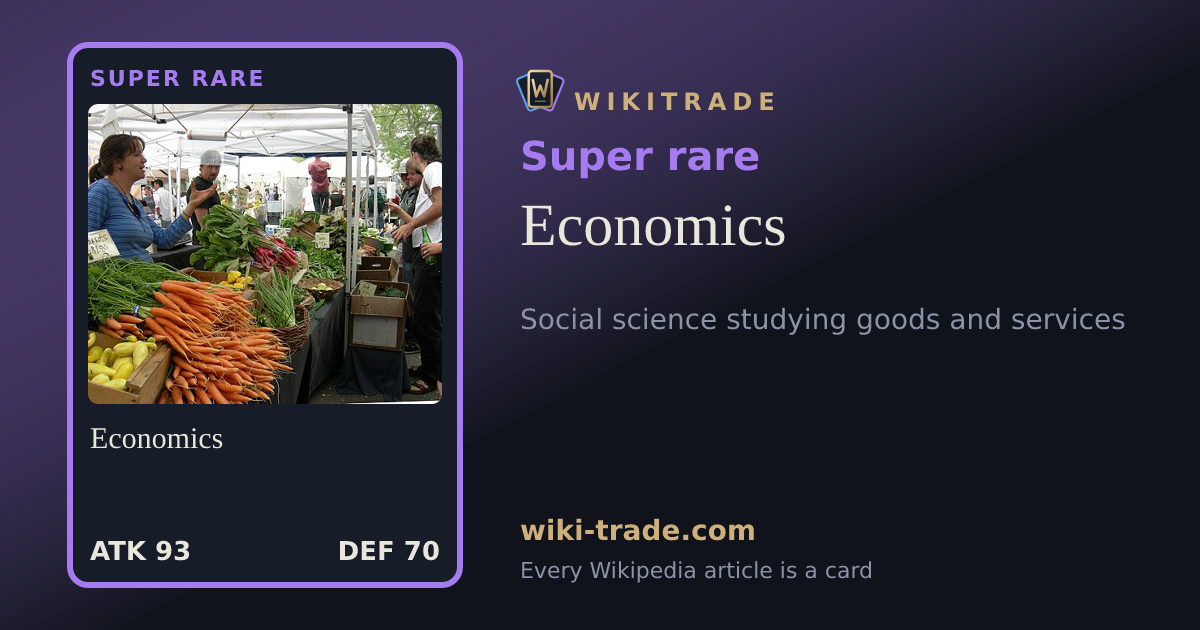 Economics — Super rare card