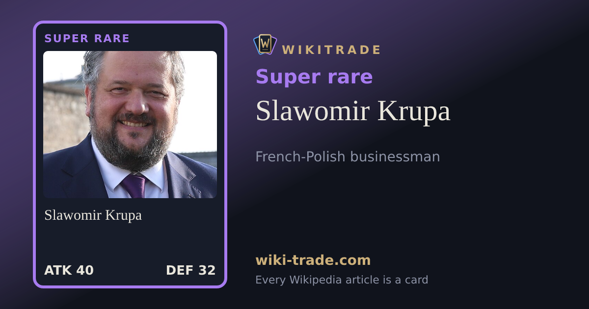 Slawomir Krupa — Super rare card