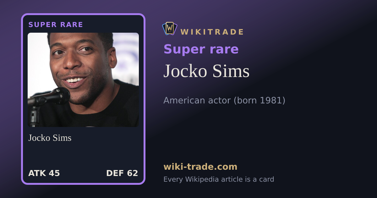 Jocko Sims — Super rare card