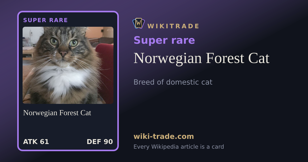 Norwegian Forest Cat — Super rare card