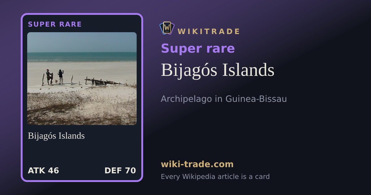 Bijagós Islands — Super rare card