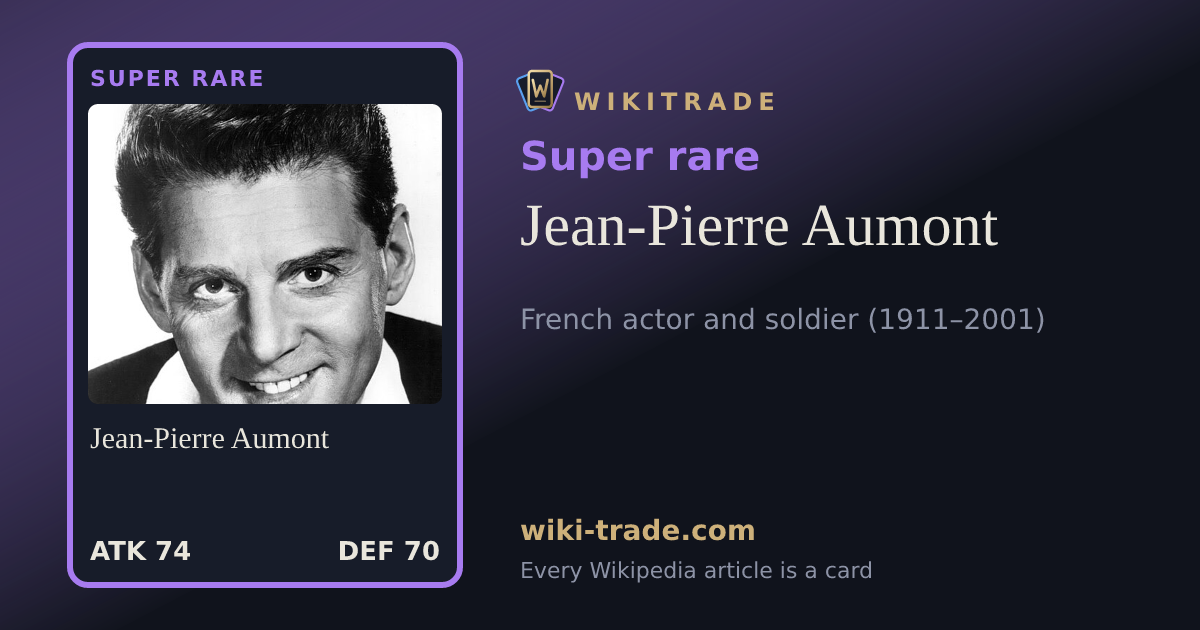 Jean-Pierre Aumont — Super rare card