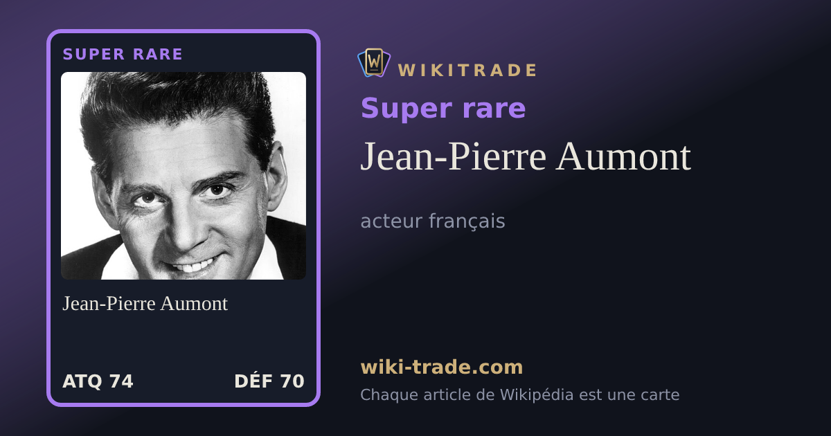 Jean-Pierre Aumont — carte Super rare