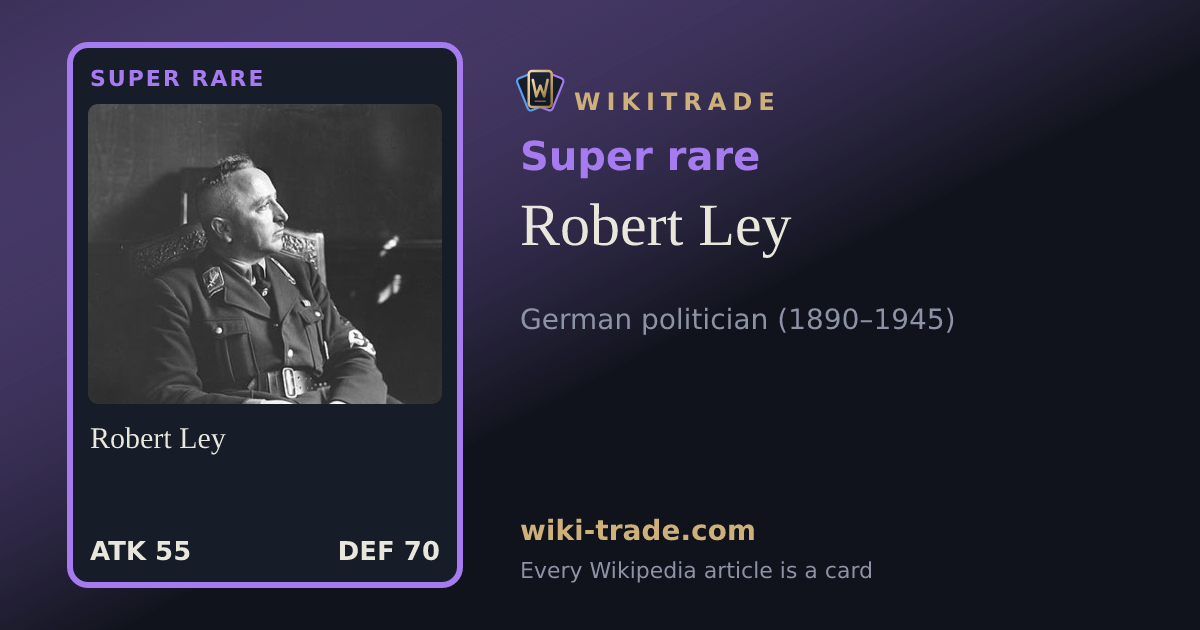 Robert Ley — Super rare card