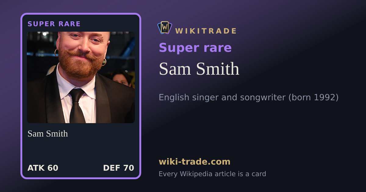 Sam Smith — Super rare card
