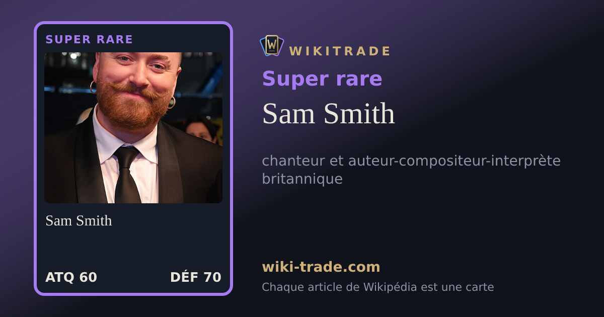 Sam Smith — carte Super rare