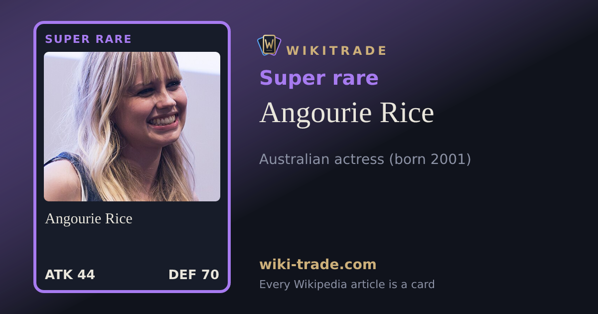 Angourie Rice — Super rare card