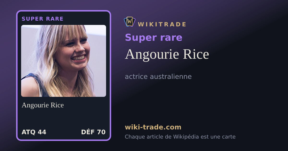 Angourie Rice — carte Super rare