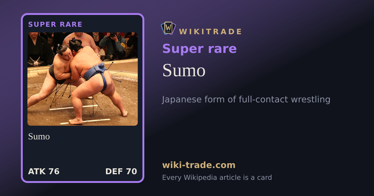 Sumo — Super rare card