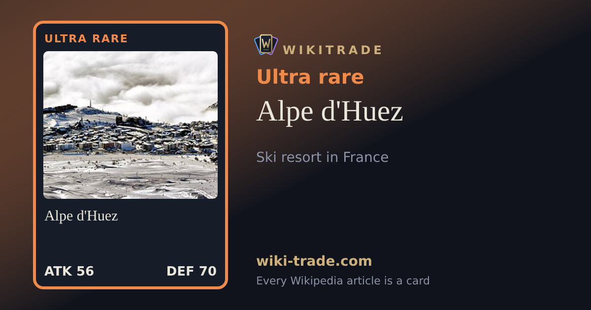 Alpe d'Huez — Ultra rare card