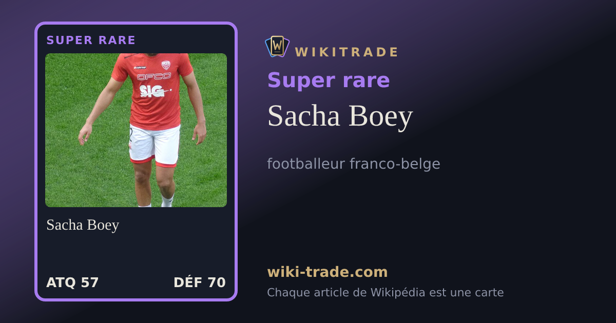 Sacha Boey — carte Super rare