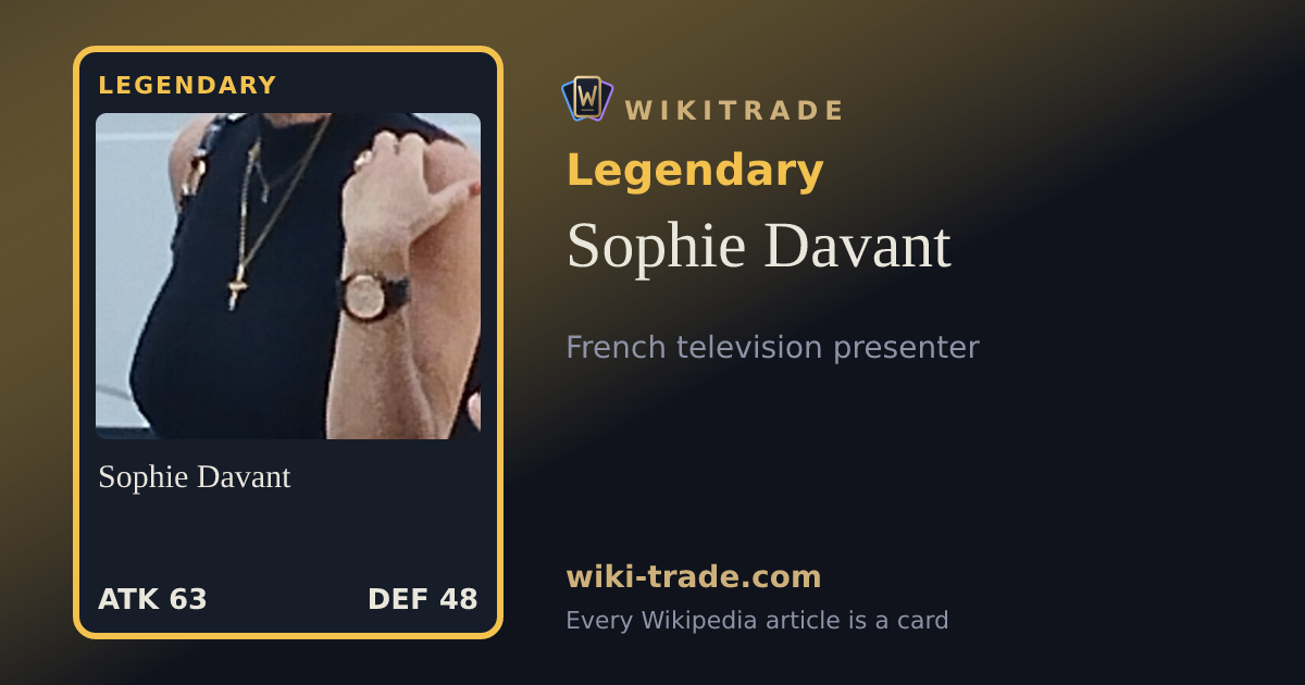 Sophie Davant — Legendary card