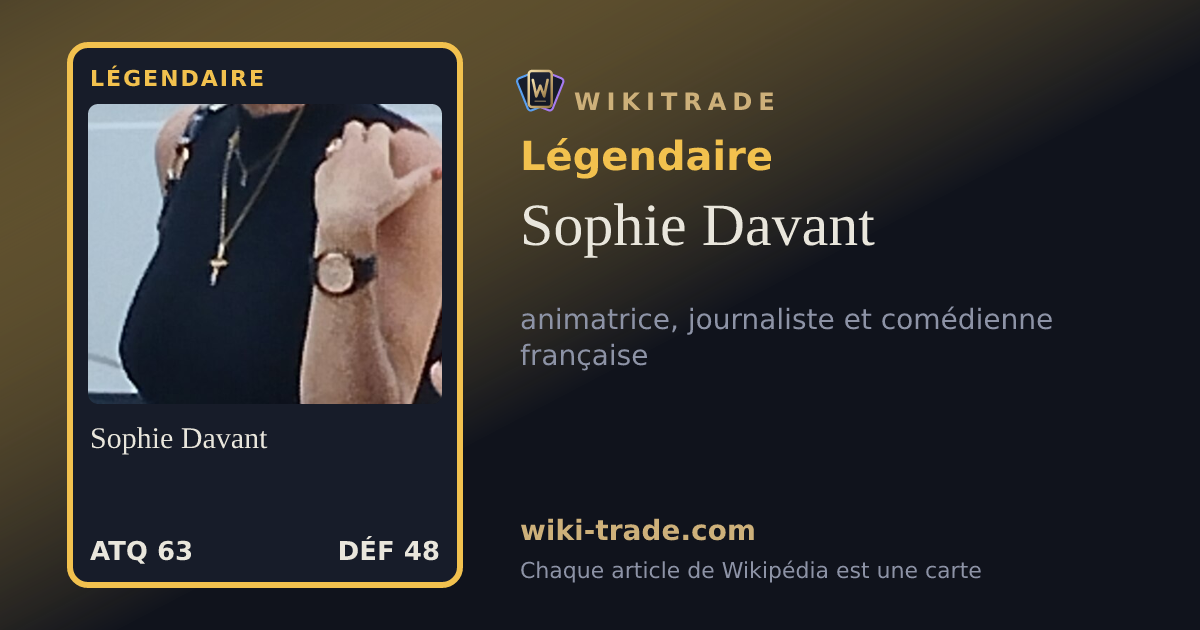 Sophie Davant — carte Légendaire