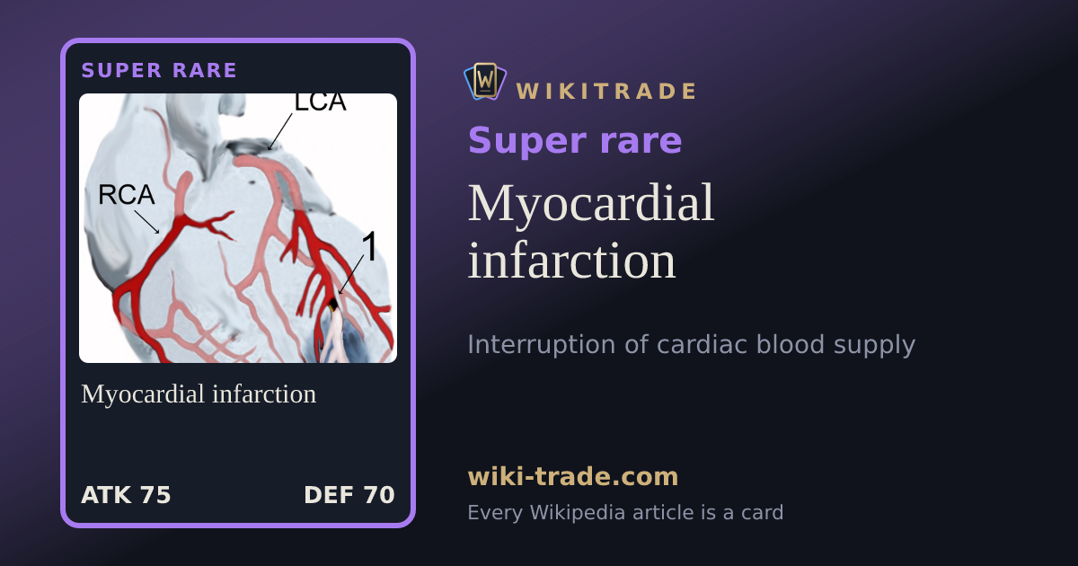 Myocardial infarction — Super rare card