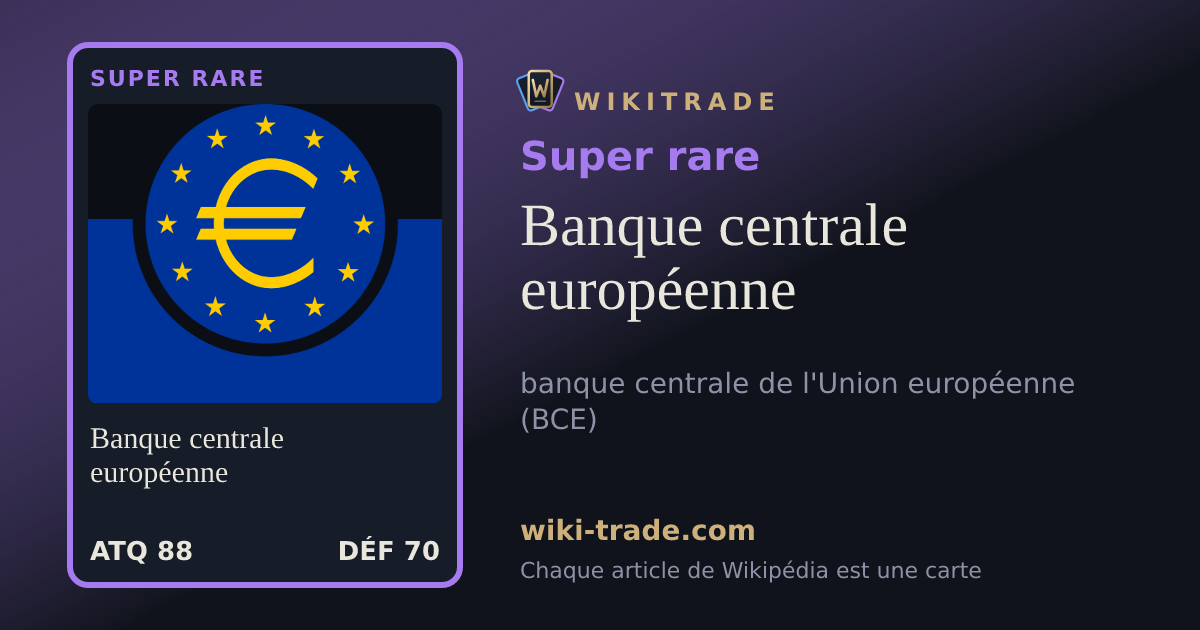Banque centrale européenne — carte Super rare