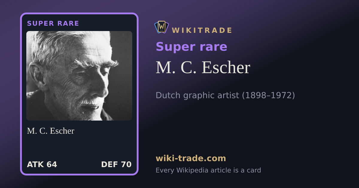 M. C. Escher — Super rare card