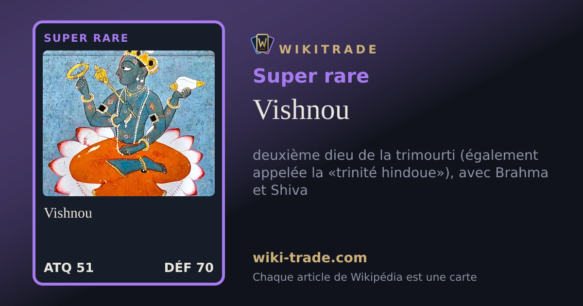 Vishnou — carte Super rare