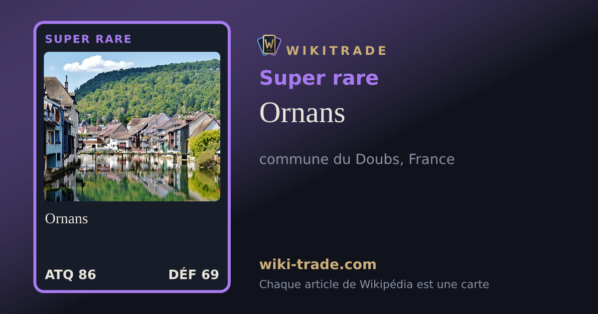 Ornans — carte Super rare
