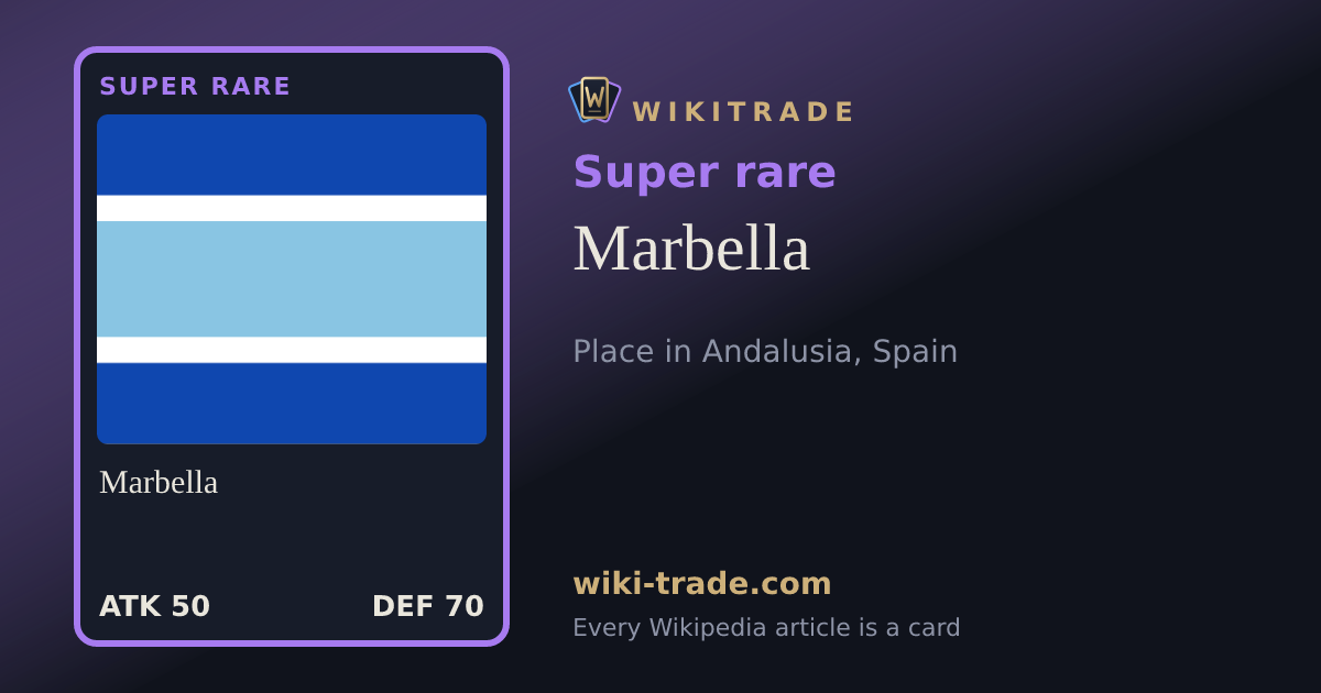 Marbella — Super rare card