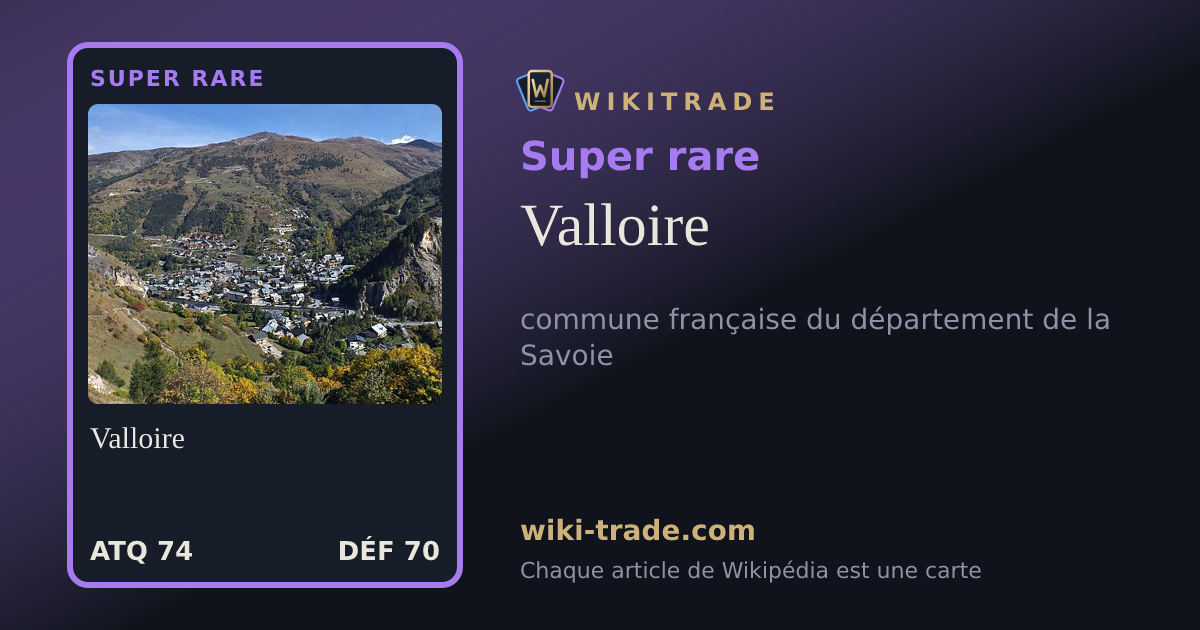 Valloire — carte Super rare