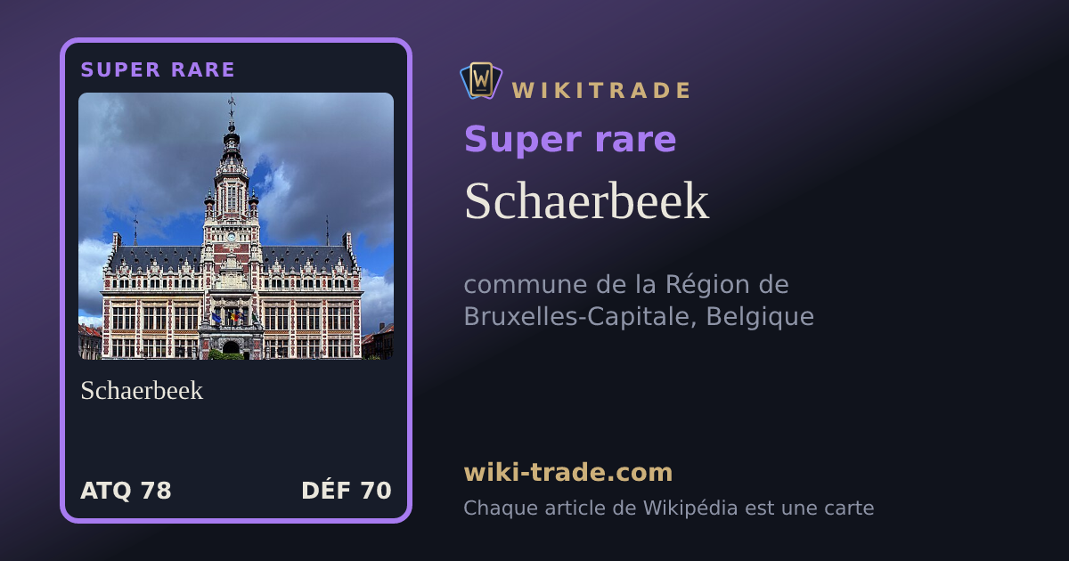 Schaerbeek — carte Super rare
