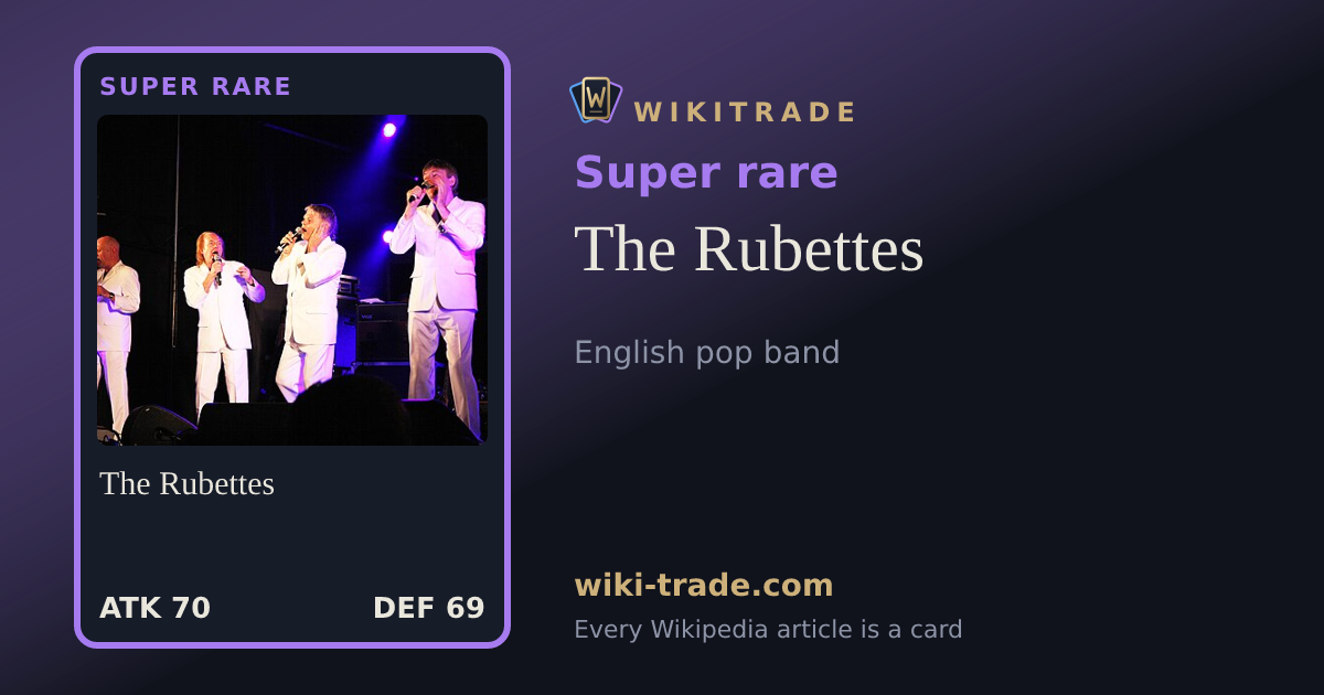 The Rubettes — Super rare card