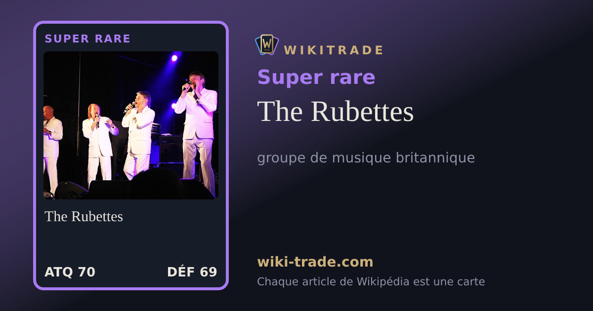 The Rubettes — carte Super rare