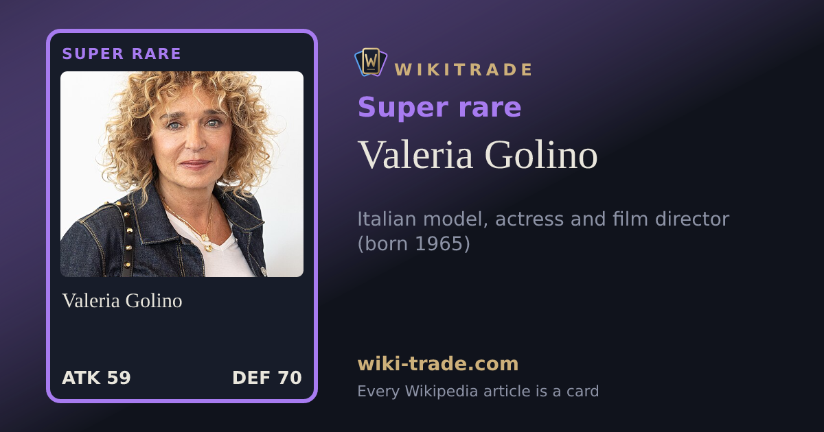 Valeria Golino — Super rare card