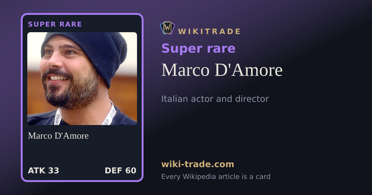 Marco D'Amore — Super rare card