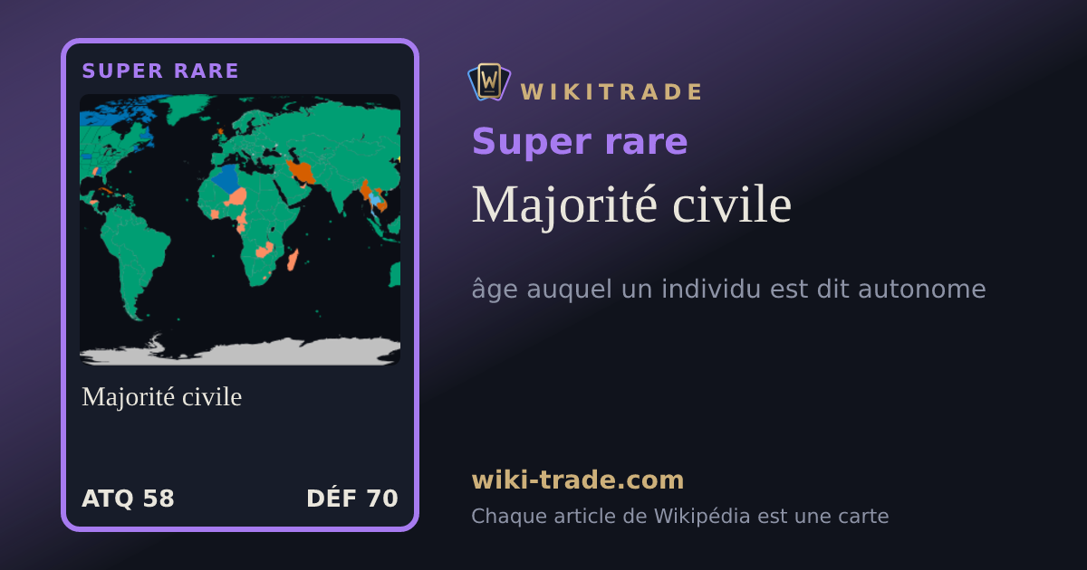 Majorité civile — carte Super rare